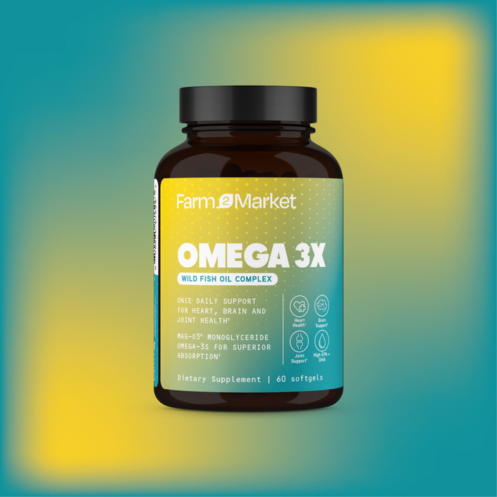 Farm2Market Omega 3X Wild Fish Oil Complex